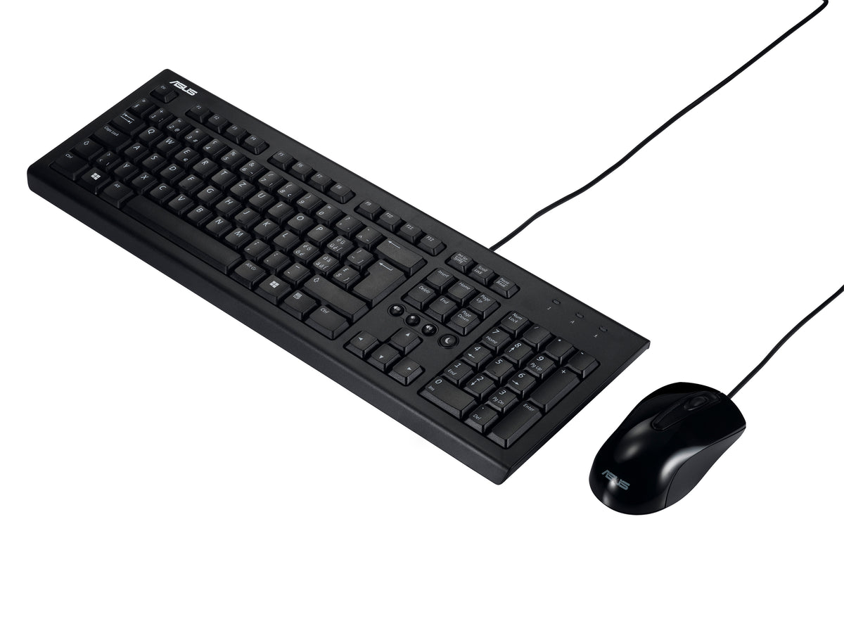 Asus U2000 USB Wired Keyboard and 1000 DPI Mouse Set