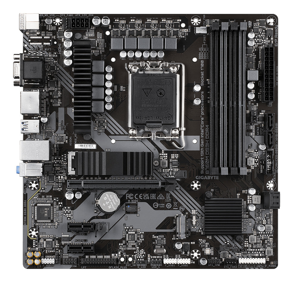 Gigabyte B760M DS3H DDR4 Micro-ATX Intel LGA1700 Motherboard