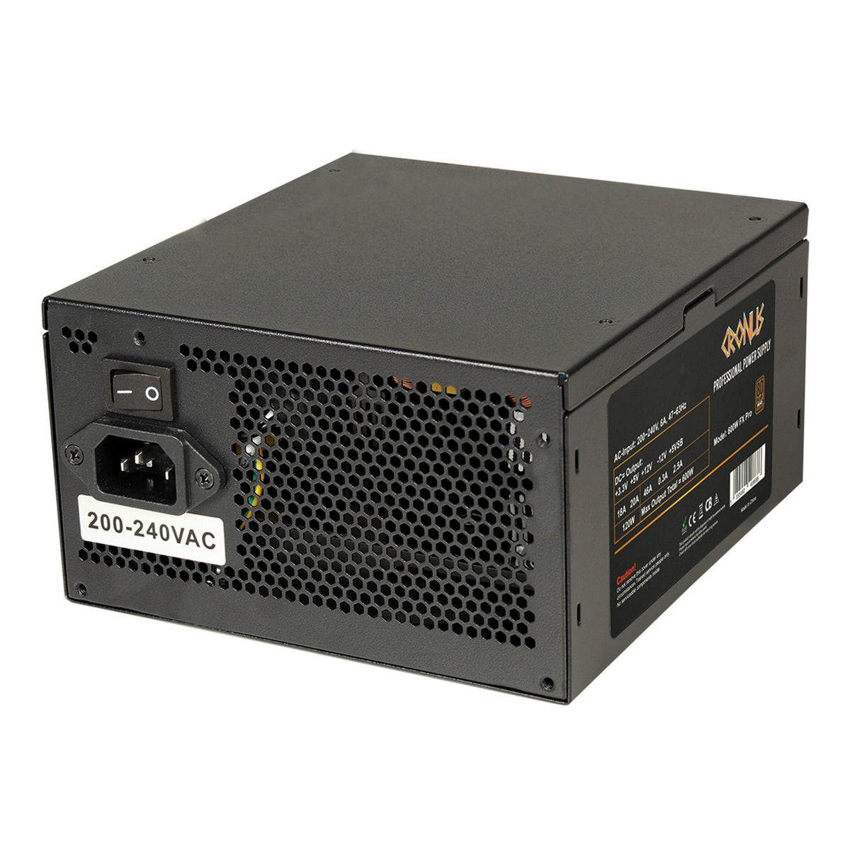 Cronus FX PRO 600W 80 PLUS Bronze Non-Modular PSU - CRONUS-600ATV – view 4