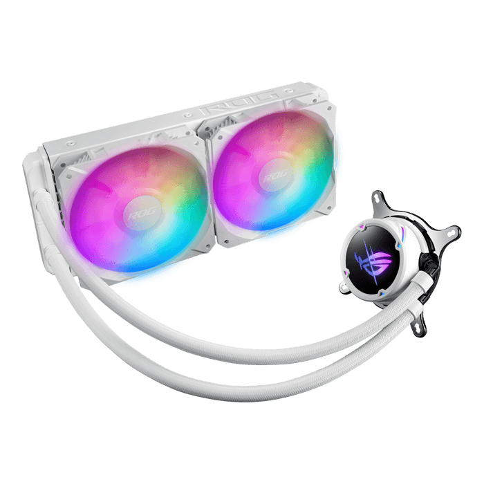 ROG Strix LC II 240 ARGB White Edition, 240mm Radiator, Liquid Cooling System