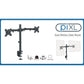 piXL Dual Monitor Arm - up to 27 Inch VESA Desk Mount, Cable Management