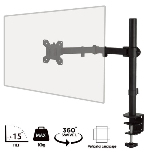 piXL Single Monitor Arm – up to 32 inch VESA, 10kg, Cable Management