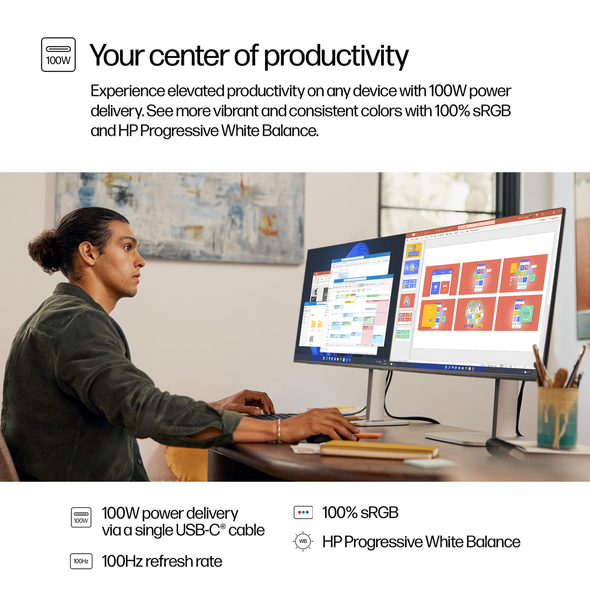 HP 527pu Series 5 Pro 27" QHD IPS USB-C Monitor - 2560x1440
