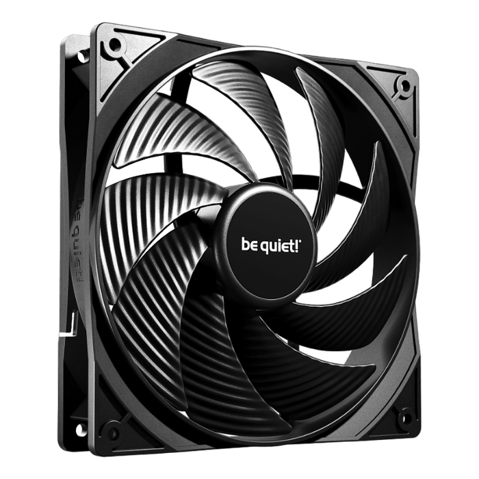 Pure Wings 3 140mm PWM high-speed, 1800 RPM, 72.2 CFM, 30.5 dBA, Cooling Fan