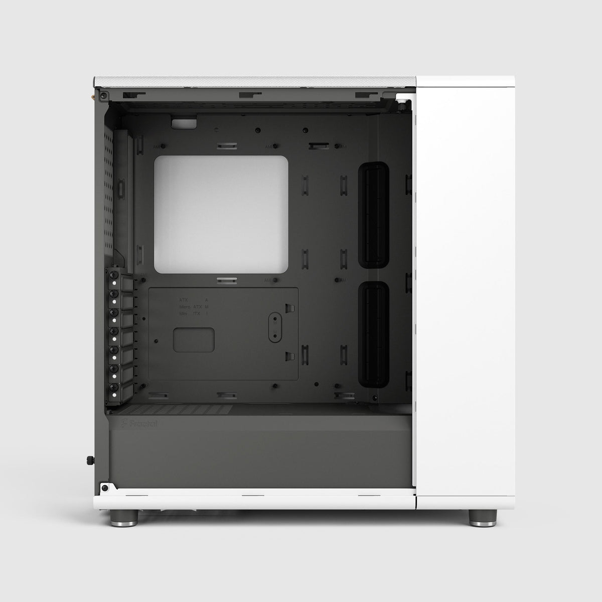 Fractal Design North Chalk White TG Clear ATX Mid Tower Case