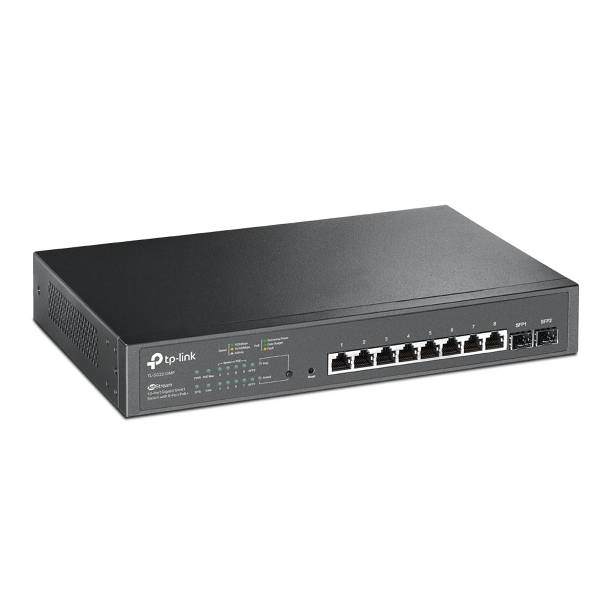 TP-Link TL-SG2210MP 10-Port Gigabit Smart PoE+ Switch 150W – view 2