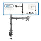 piXL Single Monitor Arm – up to 32 inch VESA, 10kg, Cable Management
