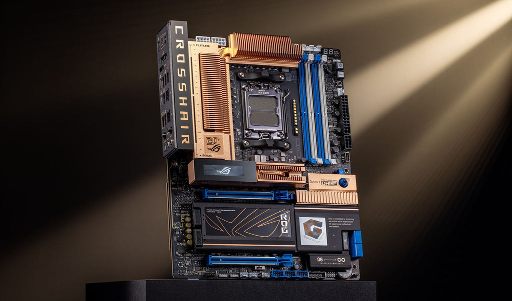 A front view of the ROG Crosshair 2006 motherboard