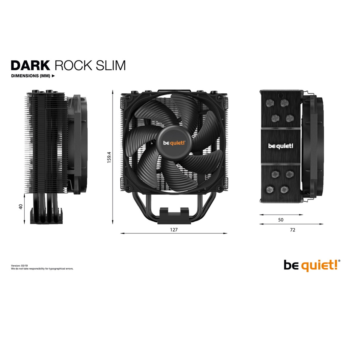 be quiet! Dark Rock Slim BK024 CPU Cooler - 180W TDP, 120mm PWM – view 8