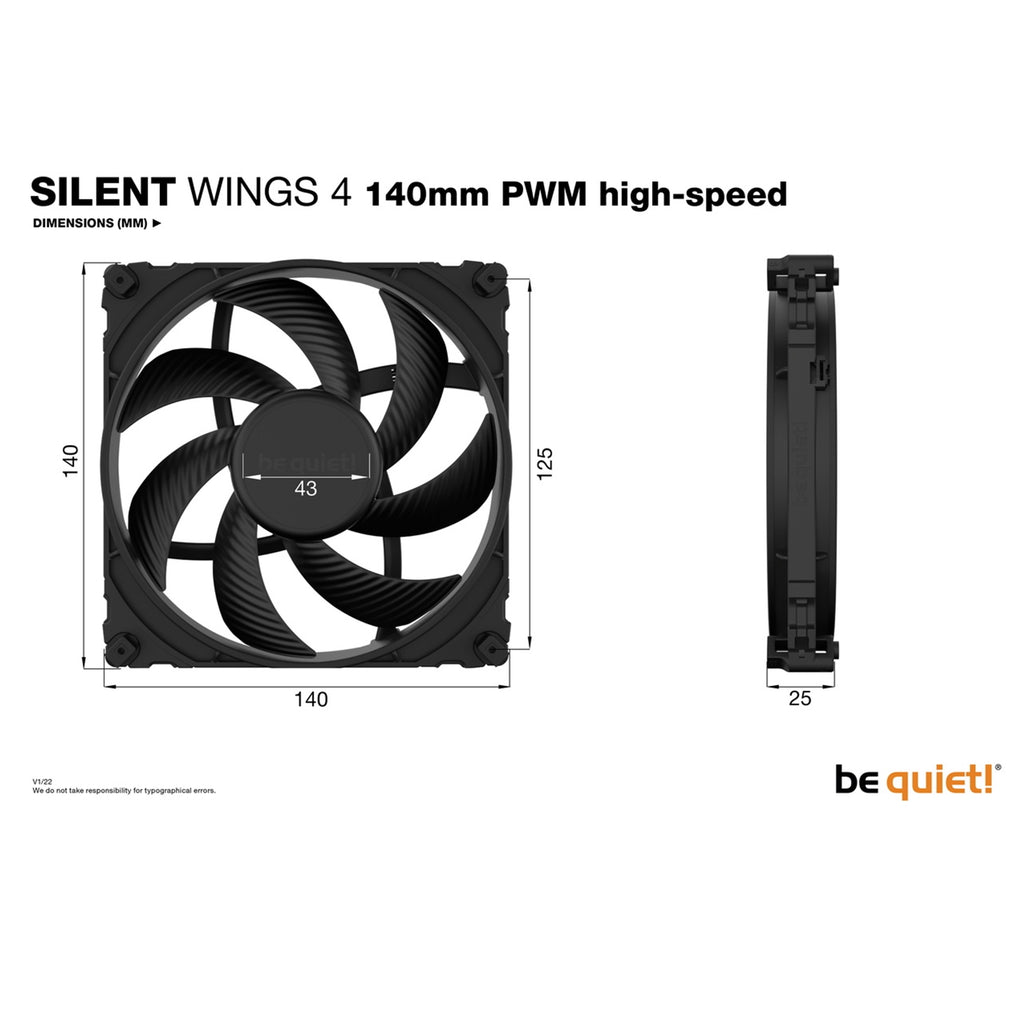 be quiet! Silent Wings 4 140mm PWM High-Speed Fan BL097 – view 5