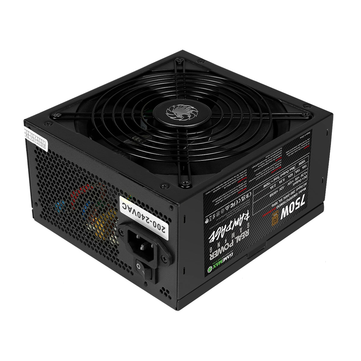 GameMax RPG Rampage 750W Fully Modular 80 Plus Bronze PSU – view 4