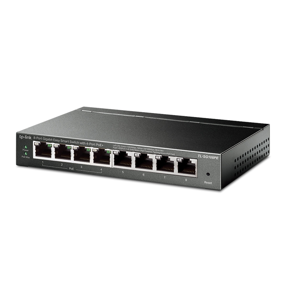 TP-Link TL-SG108PE 8-Port Gigabit PoE+ Easy Smart Switch 64W – view 2