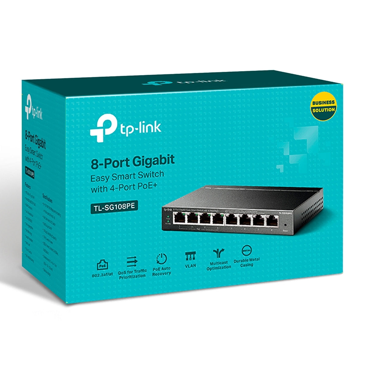 TP-Link TL-SG108PE 8-Port Gigabit PoE+ Easy Smart Switch 64W – view 4