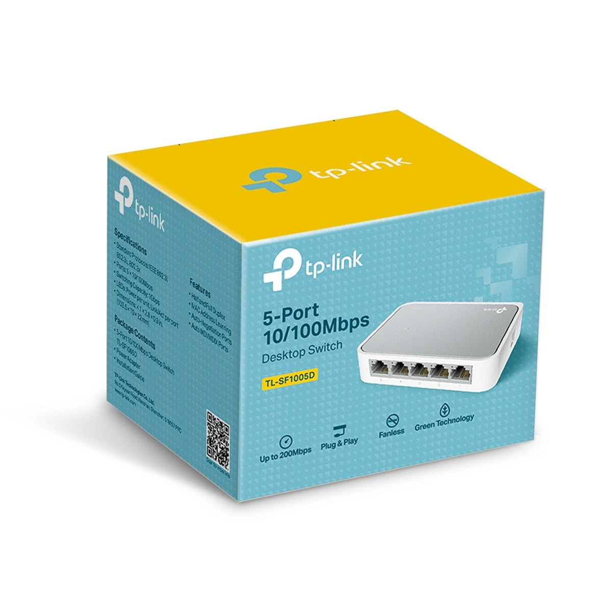 TP-Link TL-SF1005D 5-Port 10/100Mbps Desktop Switch – view 3