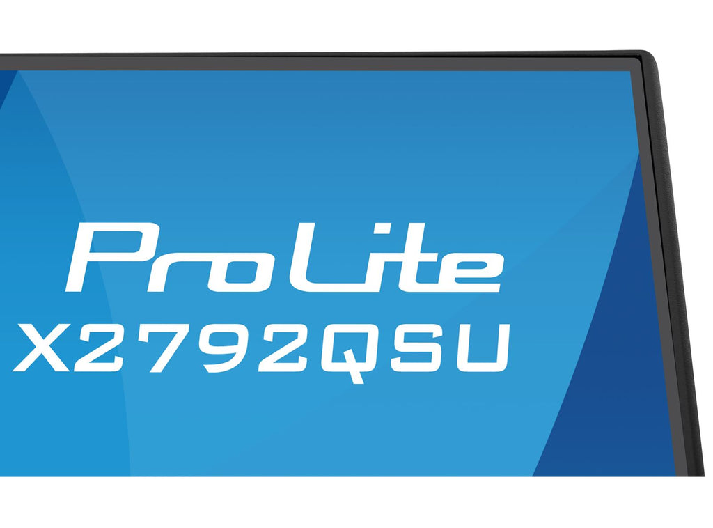 iiyama ProLite monitor X2792QSU-B1 27' IPS, 2560x1440, 4-side slim bezel and B energy class, Black, HDMI, Display Port,