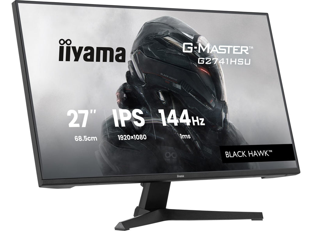 iiyama G-Master Black Hawk gaming monitor G2741HSU-B1 27' Black, IPS, Ultra Slim Bezel, Full HD, 144Hz, 1ms, FreeSync, HDMI, Display Port, USB Hub