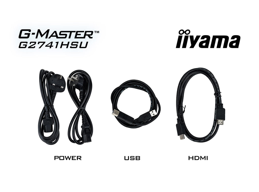 iiyama G-Master Black Hawk gaming monitor G2741HSU-B1 27' Black, IPS, Ultra Slim Bezel, Full HD, 144Hz, 1ms, FreeSync, HDMI, Display Port, USB Hub