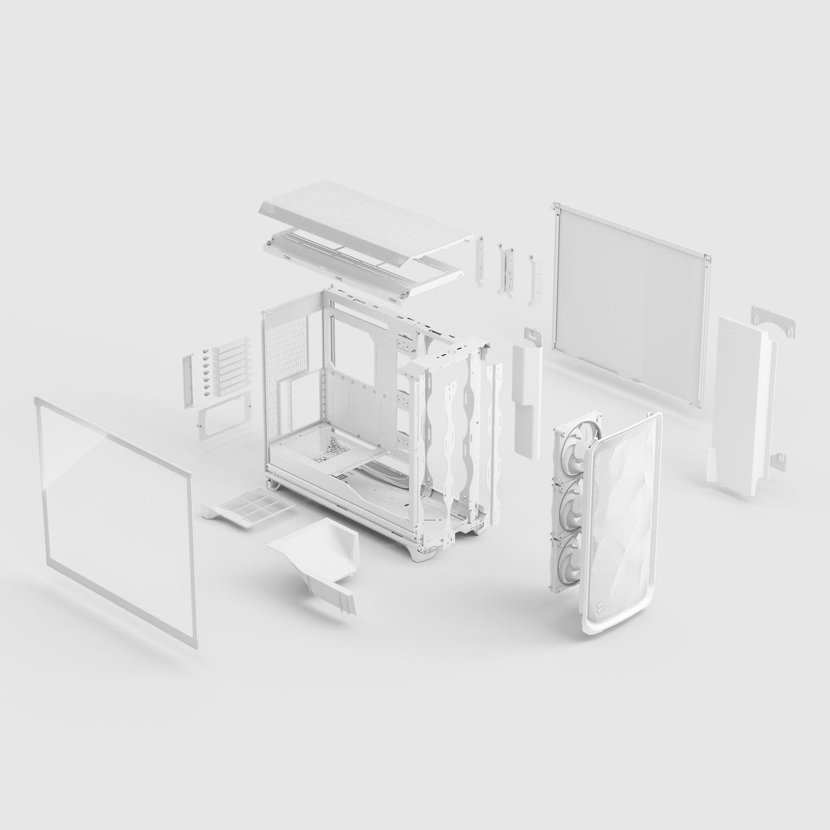 Fractal Design Meshify 3 XL White RGB Full Tower PC Case