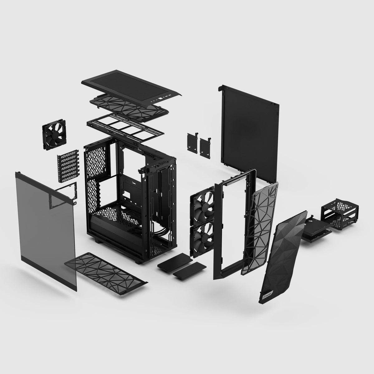 Fractal Design Meshify 2 Compact Black Dark TG ATX Case