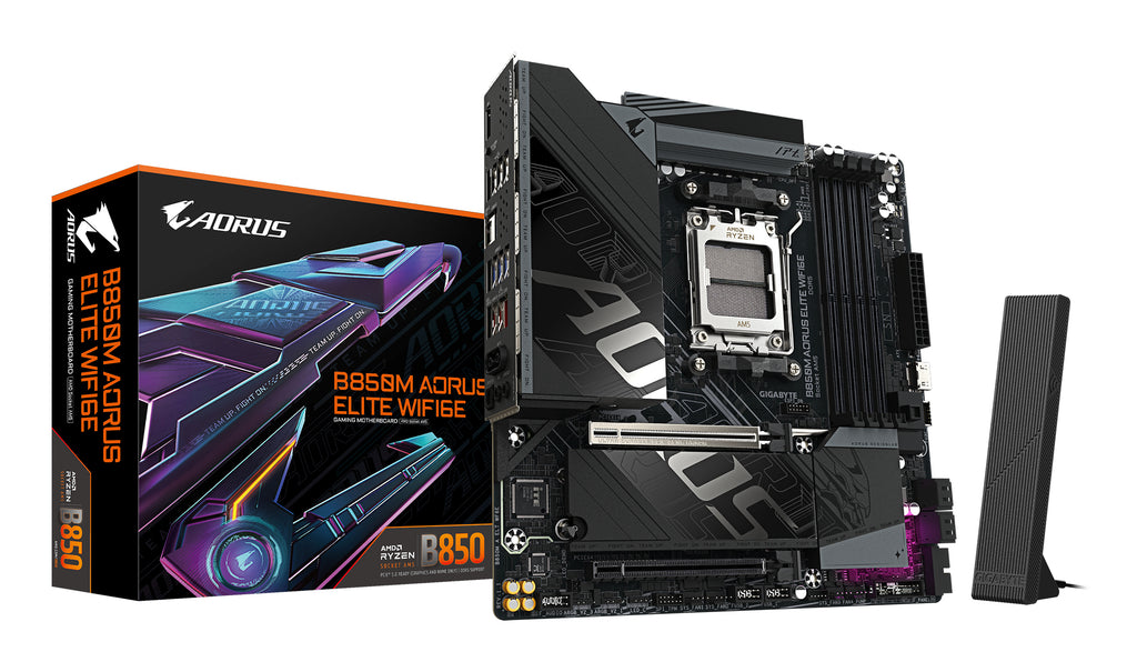 Gigabyte B850M AORUS Elite WiFi 6E AM5 Micro-ATX Motherboard
