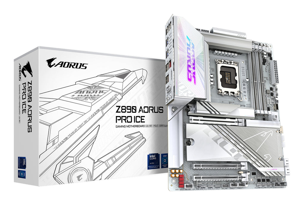 Gigabyte Z890 AORUS PRO ICE LGA1851 ATX Motherboard Wi-Fi 7