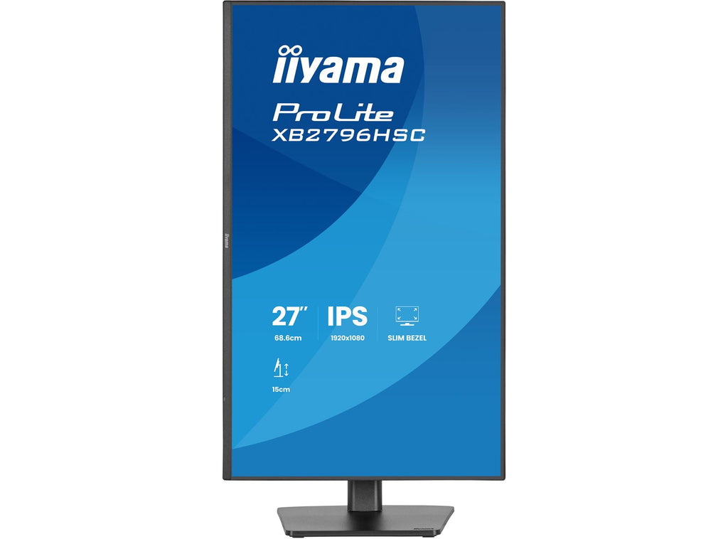 iiyama ProLite Monitor XB2796HSC-B1 27', Black, Height Adjustable, IPS Panel, USB-C connection, 144hz, Blue Light Reducer, Flicker Free