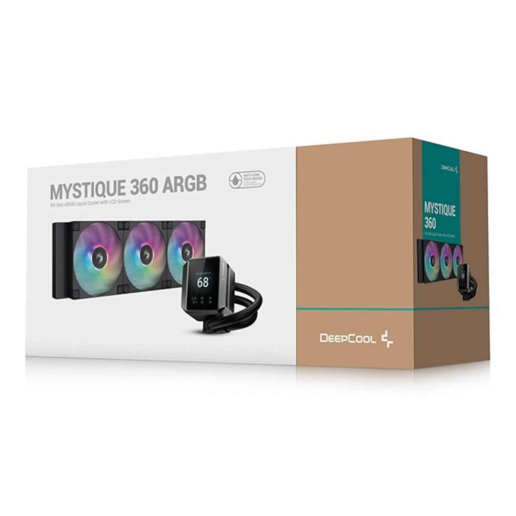 DeepCool Mystique 360 ARGB CPU Liquid Cooler - 2.8" LCD