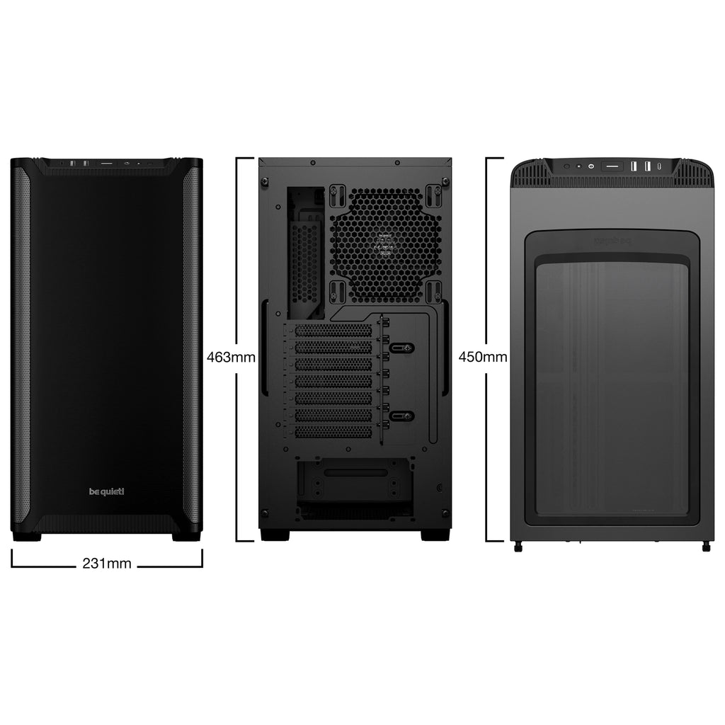be quiet! Pure Base 501 Mid Tower Case Black BG073 ATX