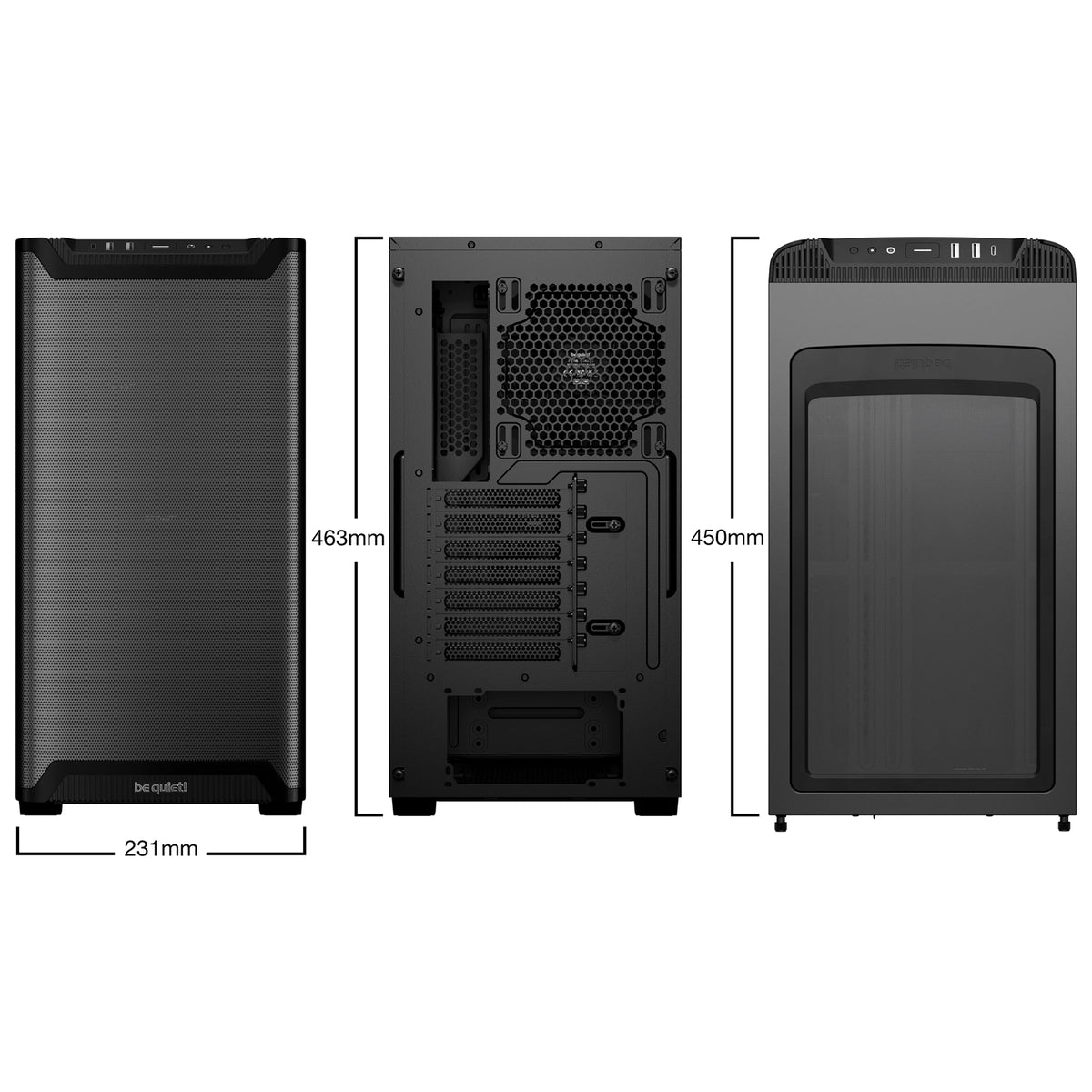 be quiet! BG074 Pure Base 501 Airflow Mid Tower Case