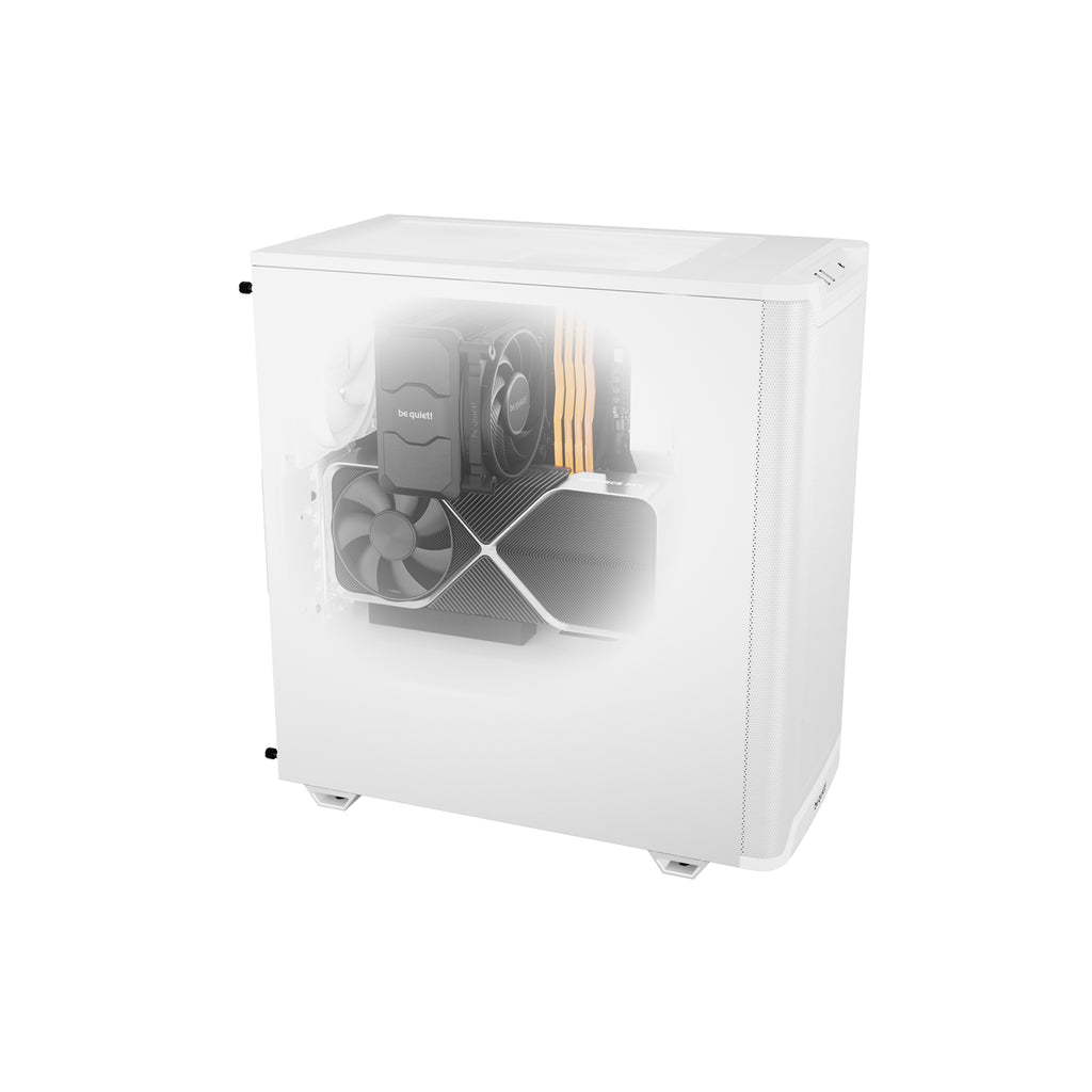 be quiet! Pure Base 501 Airflow White Mid Tower Case BG075
