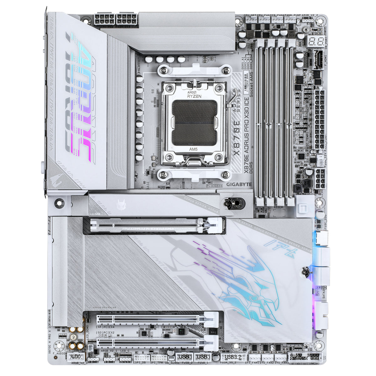 Gigabyte X870E AORUS PRO X3D ICE AM5 ATX Motherboard