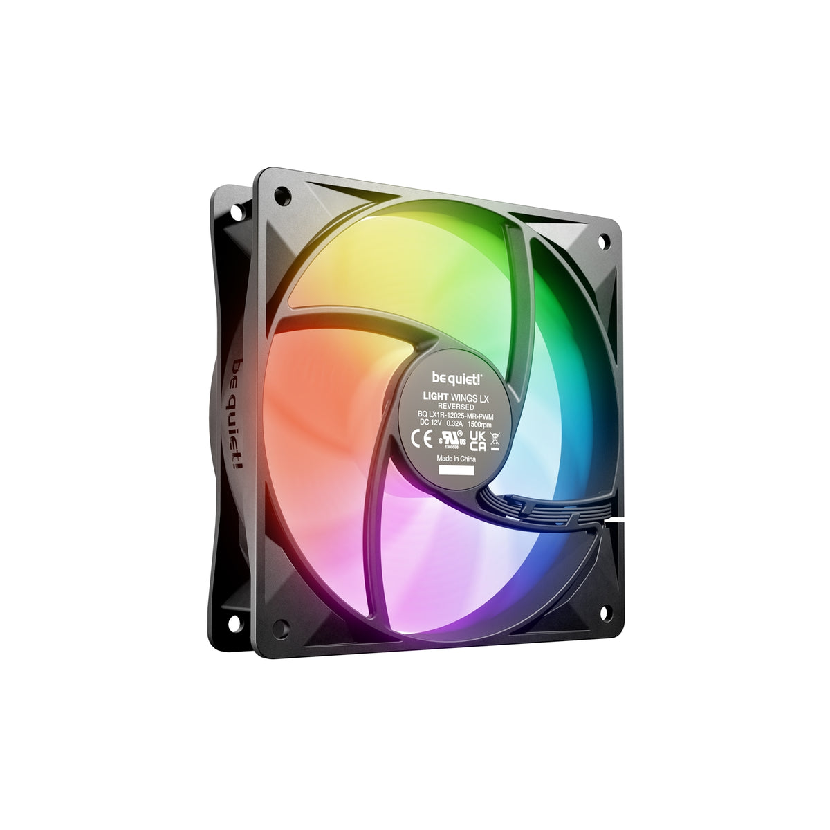 be quiet! Light Wings LX 120mm PWM Reverse Black ARGB Fan – view 4