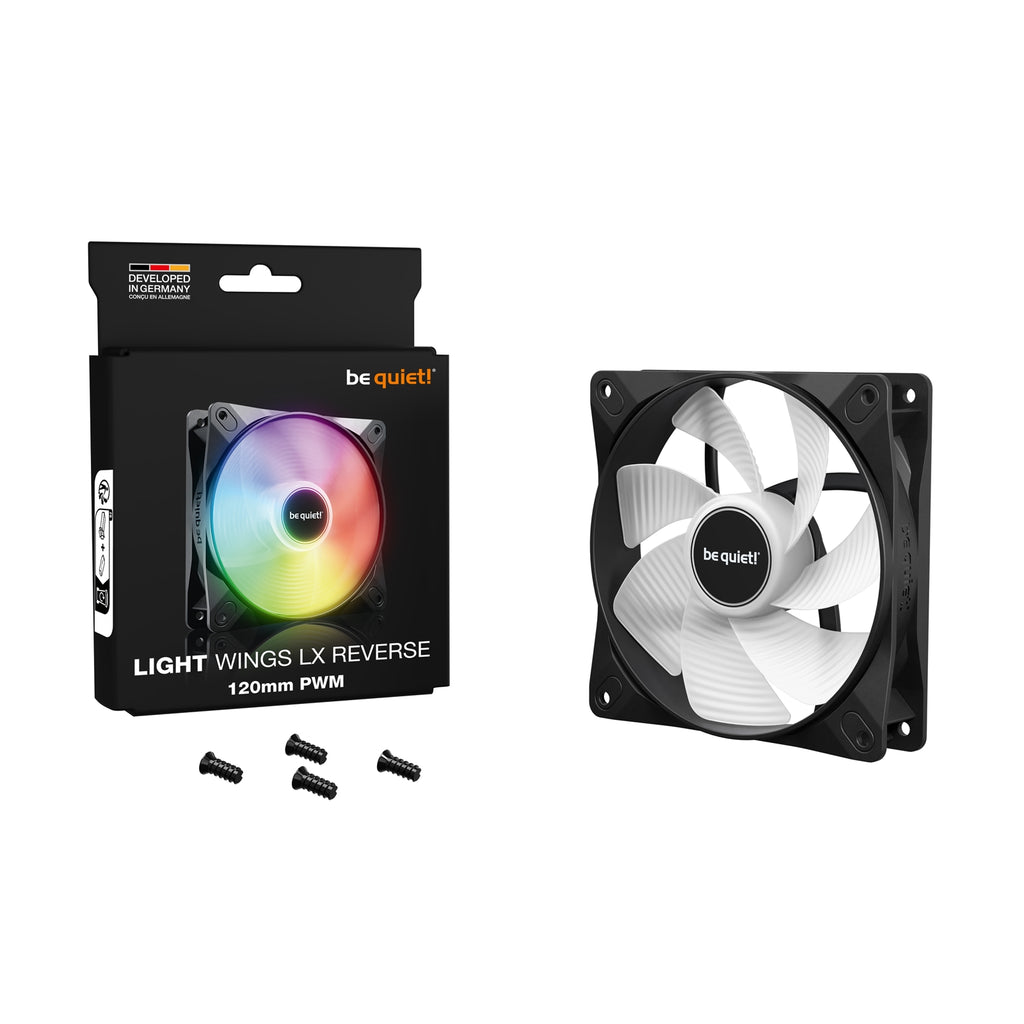 be quiet! Light Wings LX 120mm PWM Reverse Black ARGB Fan – view 5