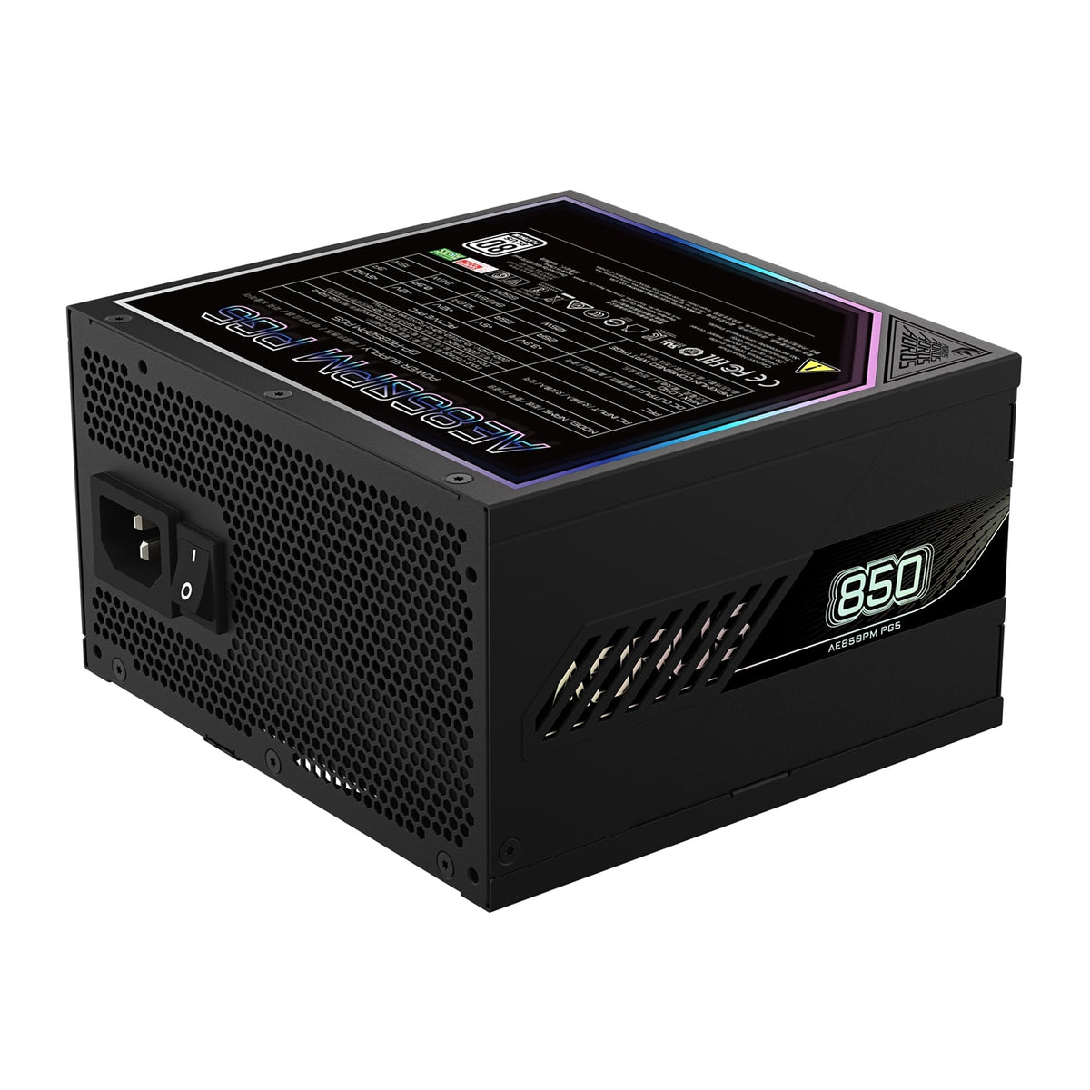 Gigabyte AORUS ELITE 850W 80+ Platinum PSU - ATX 3.1, PCIe 5.1 — view 6