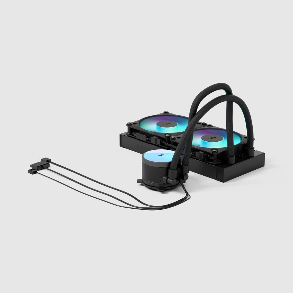 Fractal Design Radius 240 RGB Black AIO Cooler - 240mm