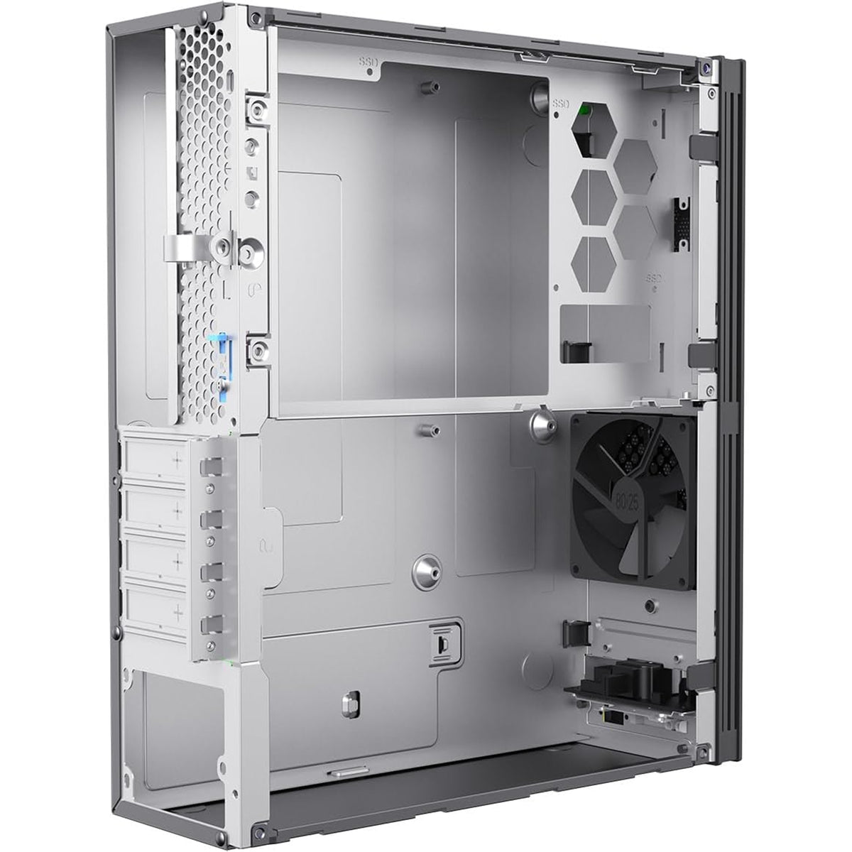 CiT S8i-AC SFF Micro-ATX PC Case 8.3L - Black, TFX