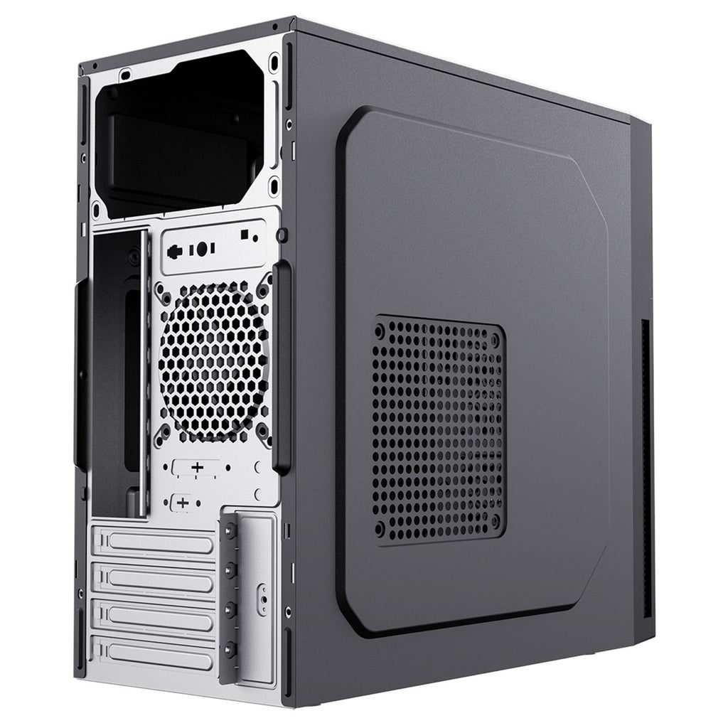 CiT Mentor Micro-ATX Office PC Case - USB-C, 80mm Fan
