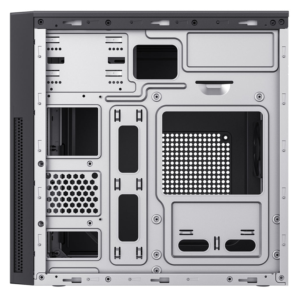 CiT Mentor Micro-ATX Office PC Case - USB-C, 80mm Fan