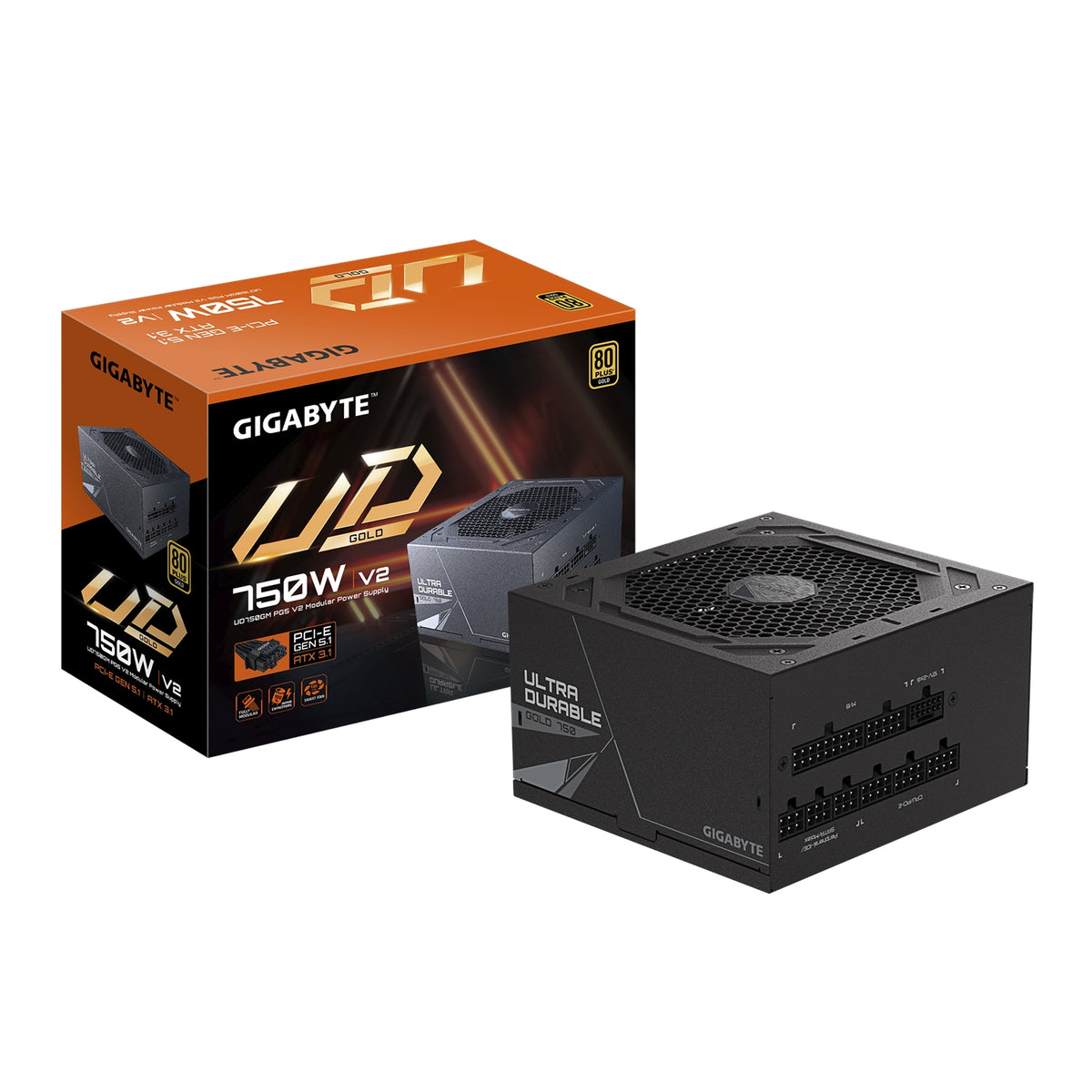GIGABYTE GP-UD750GM PG5 V2 750W Gold Modular PSU ATX 3.1 — view 7