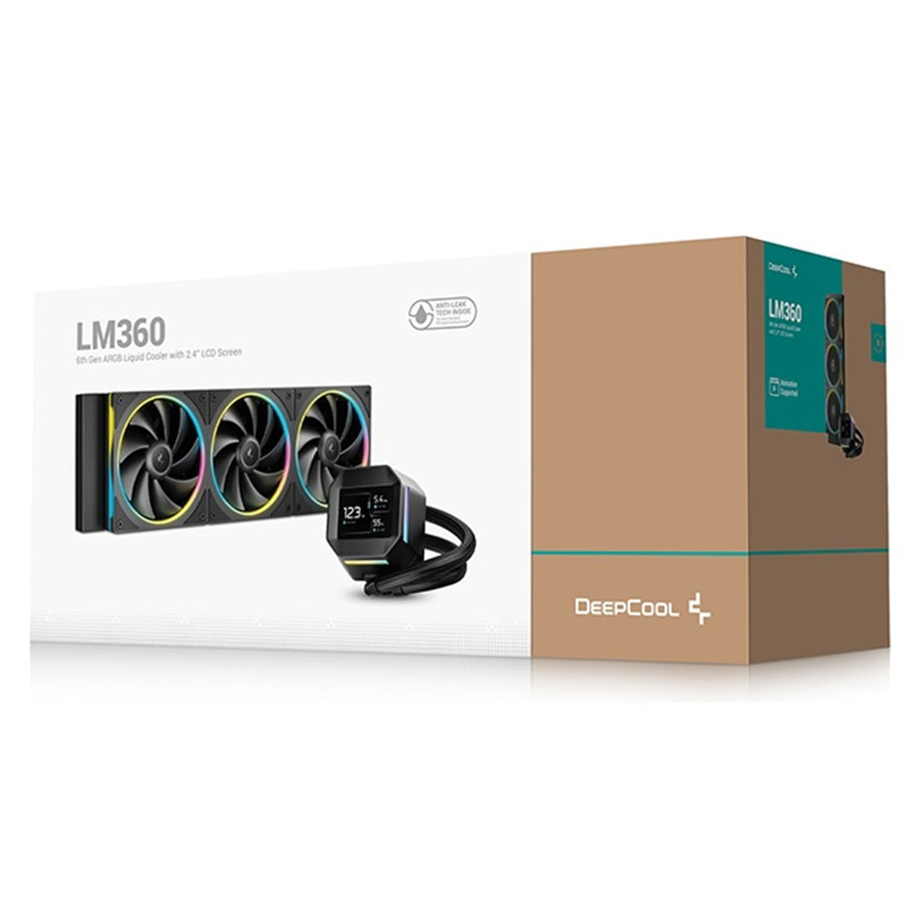 DeepCool LM360 360mm AIO Liquid Cooler - ARGB, IPS Display – view 6