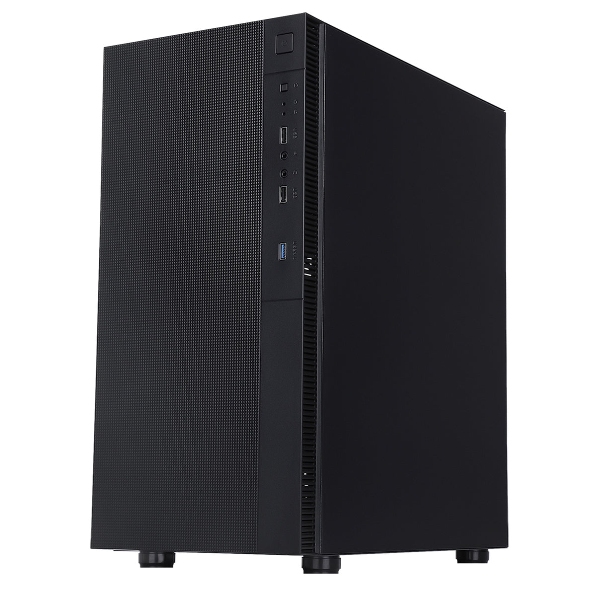 CiT Silent ES Black ATX Mid-Tower Case - 2x 120mm PWM Fans