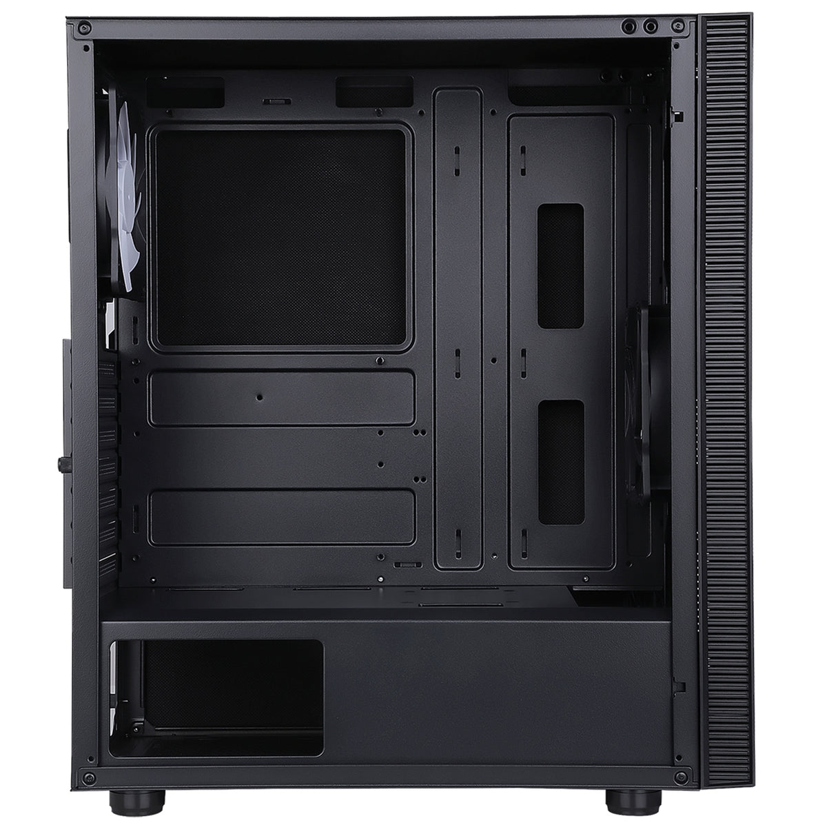 CiT Silent ES Black ATX Mid-Tower Case - 2x 120mm PWM Fans
