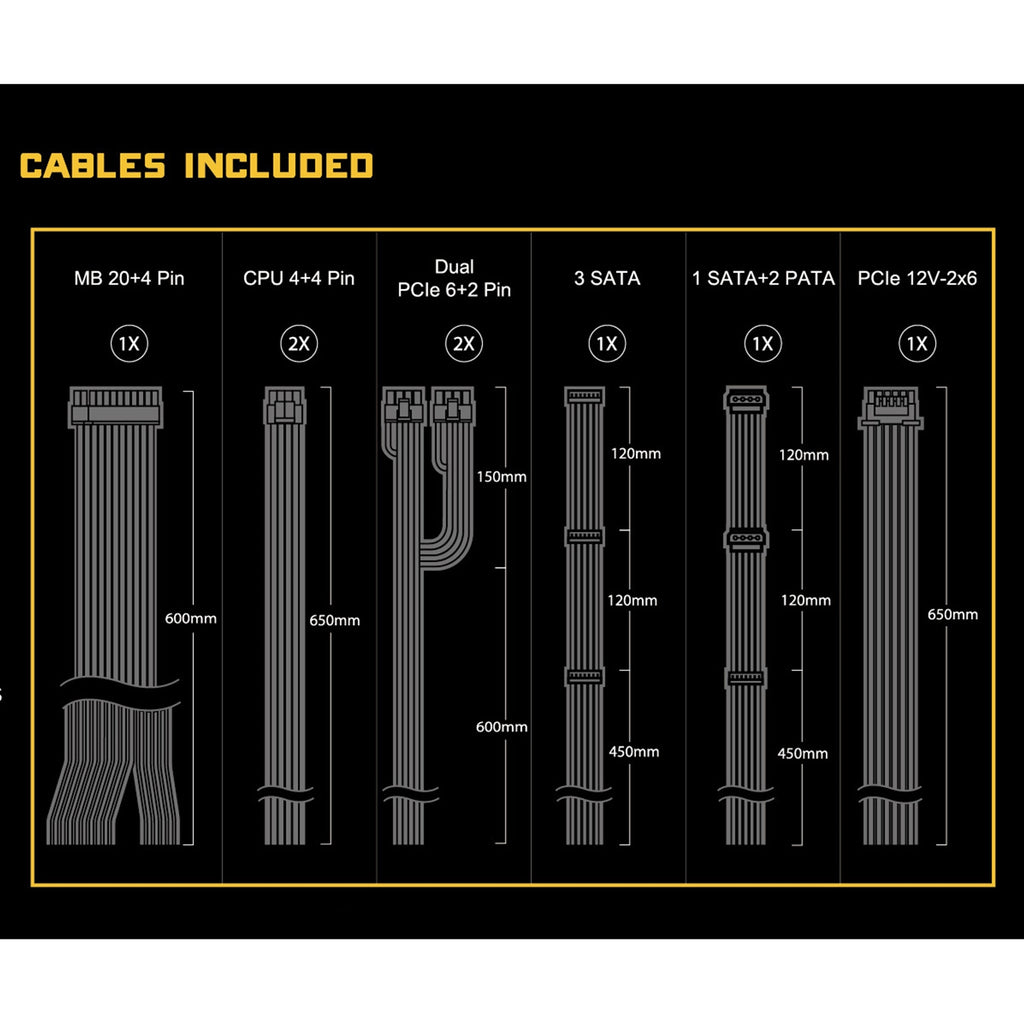 ASRock Challenger CL-850G 850W 80 Plus Gold PSU ATX3.1 – view 6