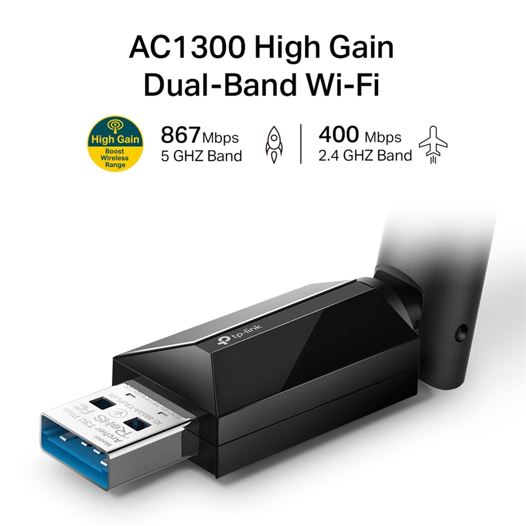 TP-Link Archer T3U Plus AC1300 Dual Band USB Wi-Fi Adapter – view 3