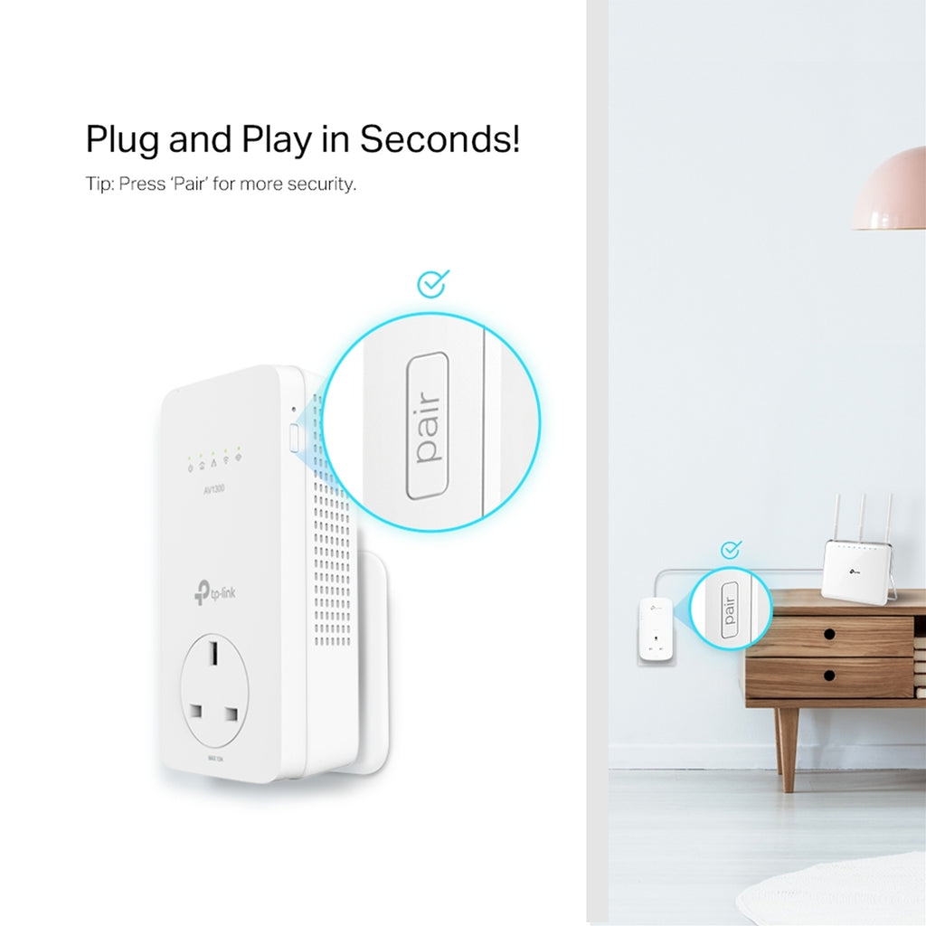 TP-Link TL-WPA8631P KIT AV1300 Powerline AC1200 Wi-Fi Kit