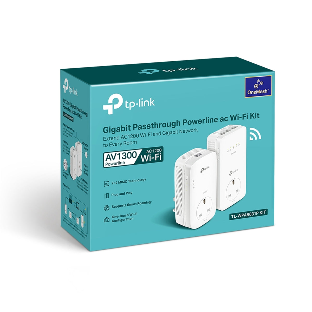 TP-Link TL-WPA8631P KIT AV1300 Powerline AC1200 Wi-Fi Kit