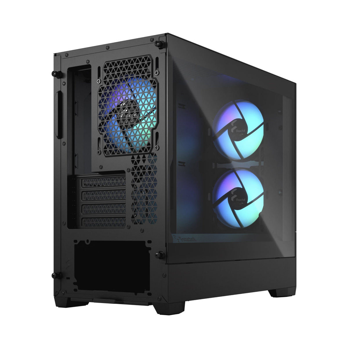 Fractal Design Pop Mini Air RGB Black TG - mATX Mini Tower — view 3