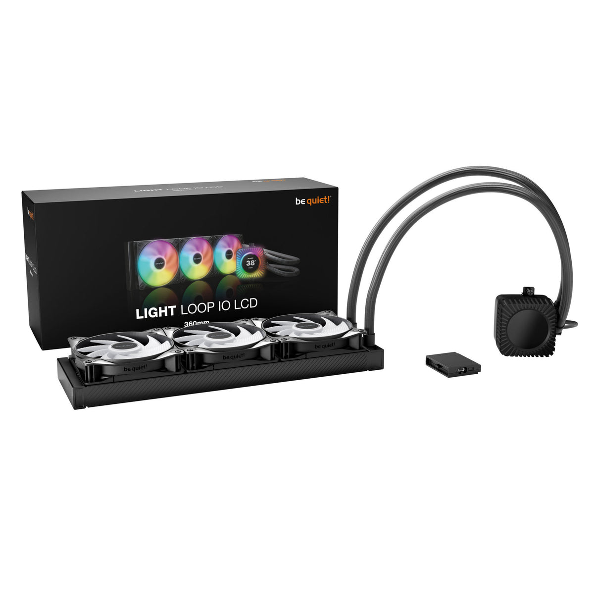 be quiet! Light Loop IO LCD 360mm Black AIO Liquid Cooler