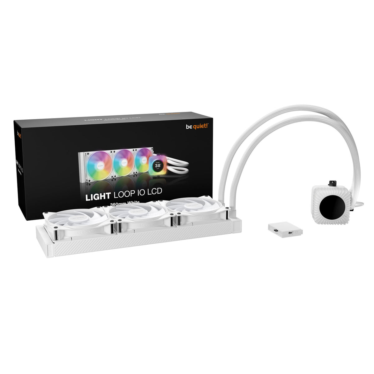 be quiet! Light Loop IO LCD 360mm White AIO Liquid Cooler