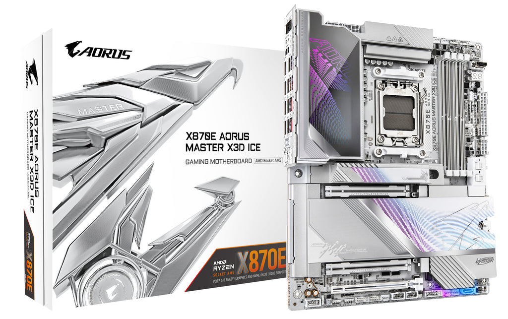 Gigabyte X870E AORUS MASTER X3D ICE AM5 ATX Motherboard